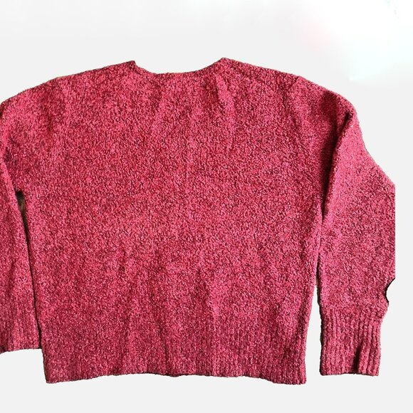 Eileen Fisher Merino Wool Cashmere Blend V Neck Cardigan Sweater L cropped boxy - Picture 5 of 10